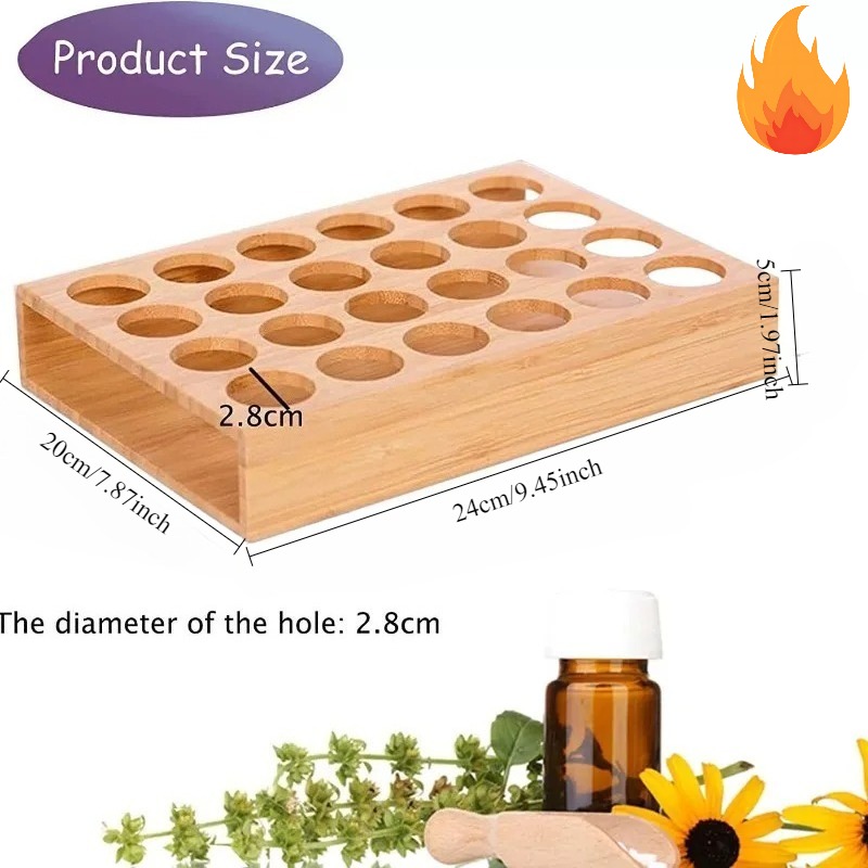 Home Fragrance Accessories - صندوق تخزين للزيوت العطرية من خشب