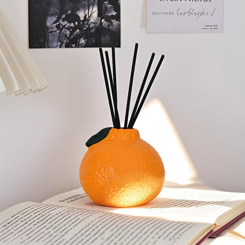Home Fragrance Luxury - زجاجة عطرية محاكية للبرتقال بتصميم إبداعي