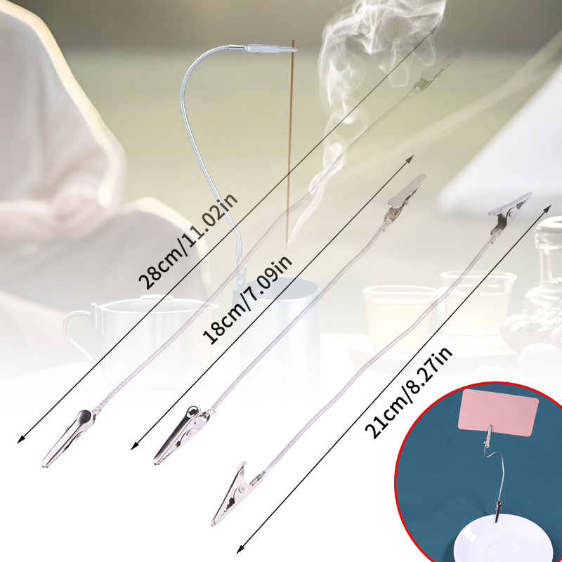 Home Fragrance Diffusers - 10 قطعة مشبك بخور معدني برأسين
