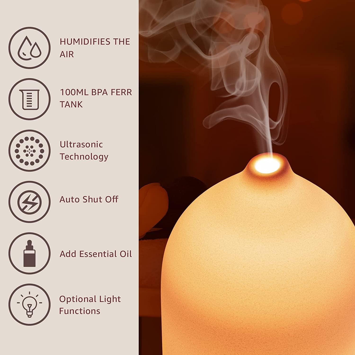 100 مللي موزع الزيوت العطرية ا - مراجعة Home Fragrance Accessories وسعره