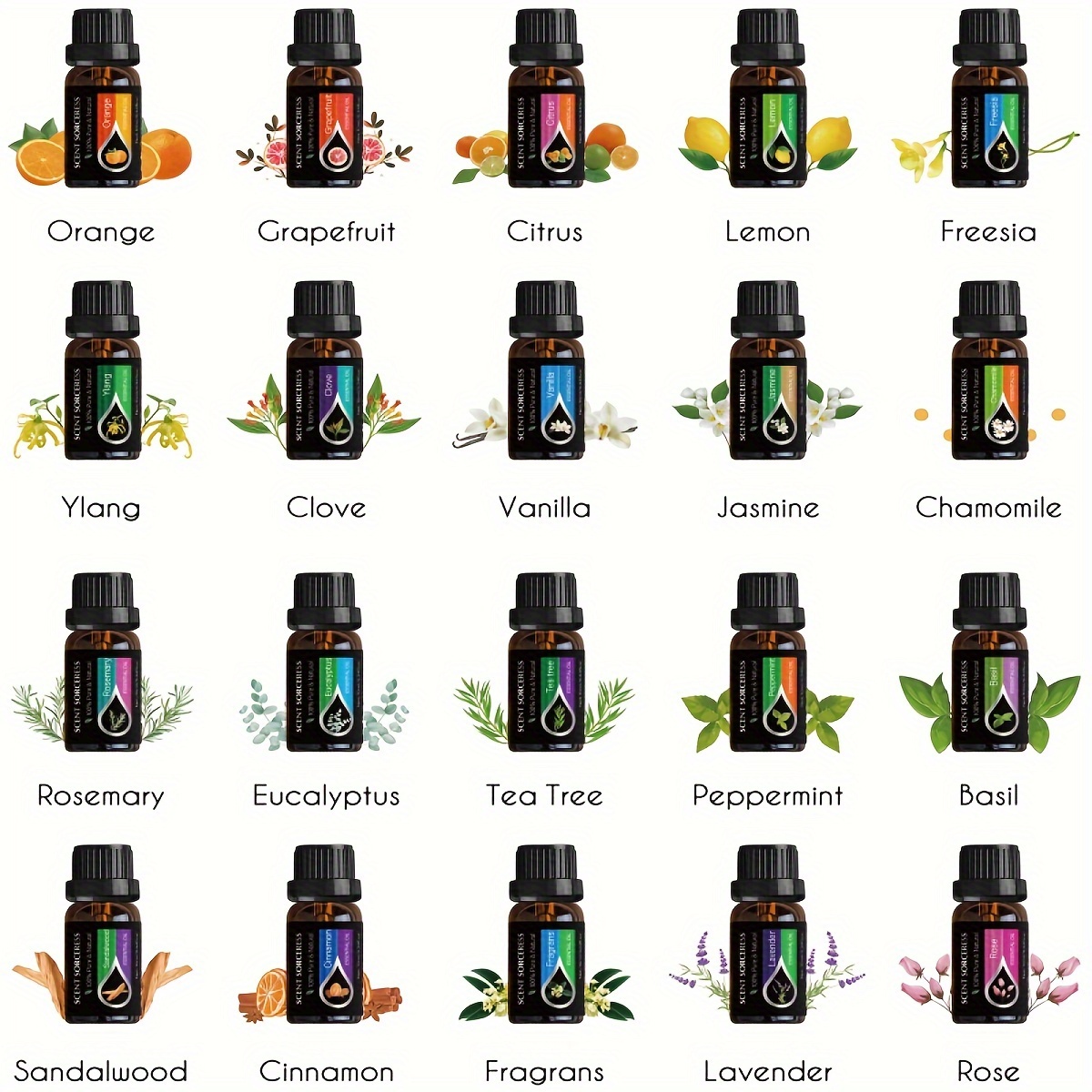 20 قطعة/المجموعة مجموعة الزيوت - مراجعة Home Fragrance Accessories وسعره