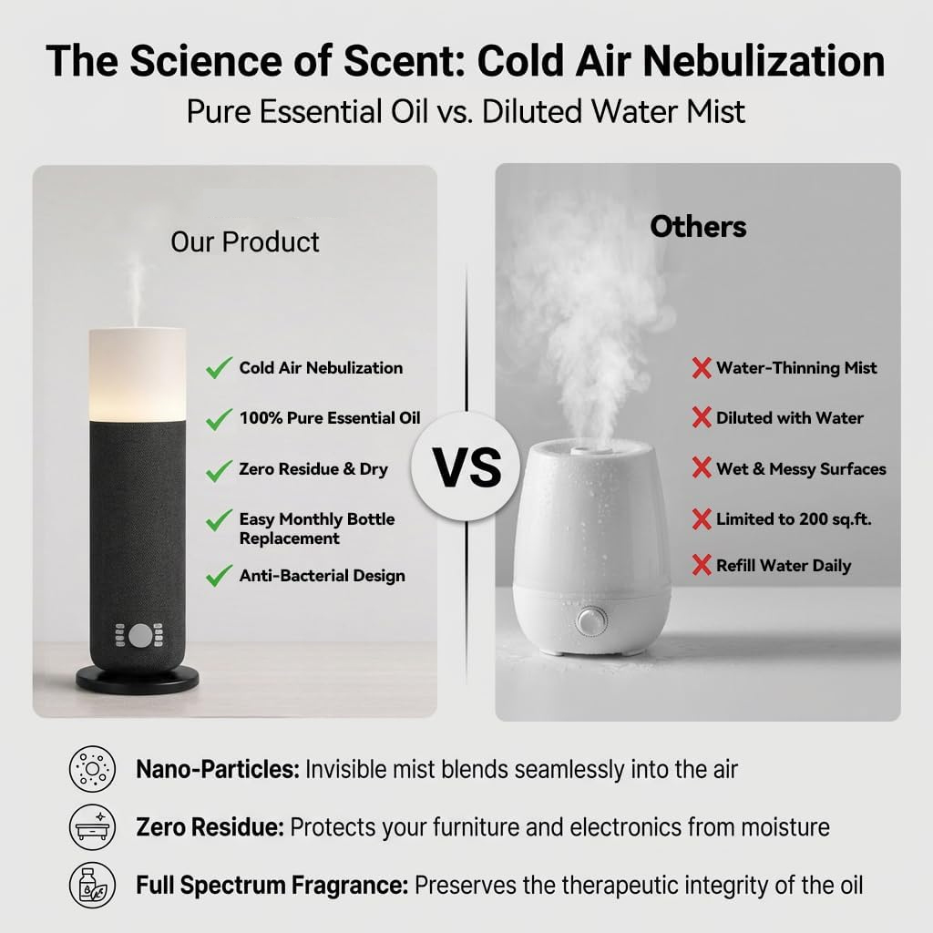 جهاز نايمستي لنشر العطور سعة 1 - مراجعة Home Fragrance Diffusers وسعره